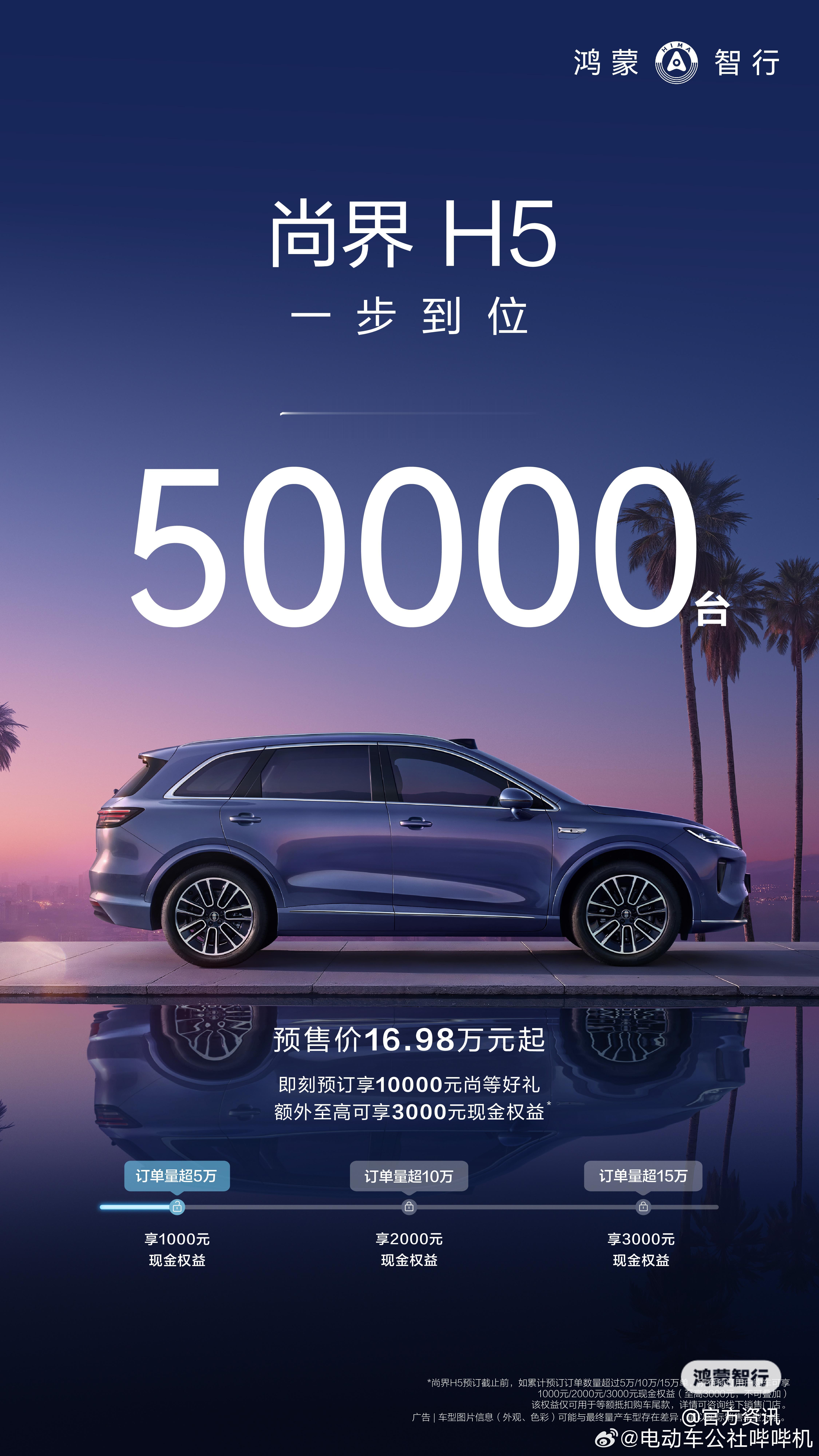 价格一步到位，销量直接起飞，16万买华为全家桶的SUV，谁能不心动？尚界h5鸿蒙