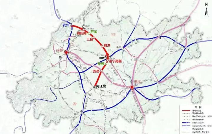6月18日，新建绵阳至遂宁至资阳至内江铁路遂宁至内江段施工总价承包招标公告正式发