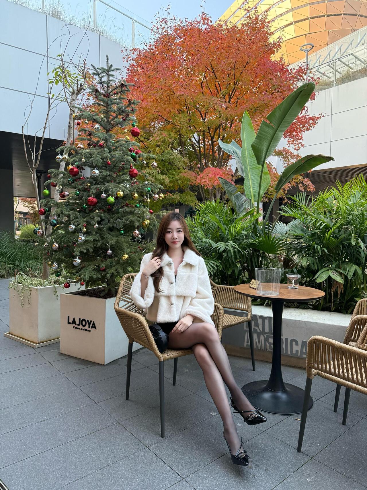 今年第一次和圣诞树的合影🎄