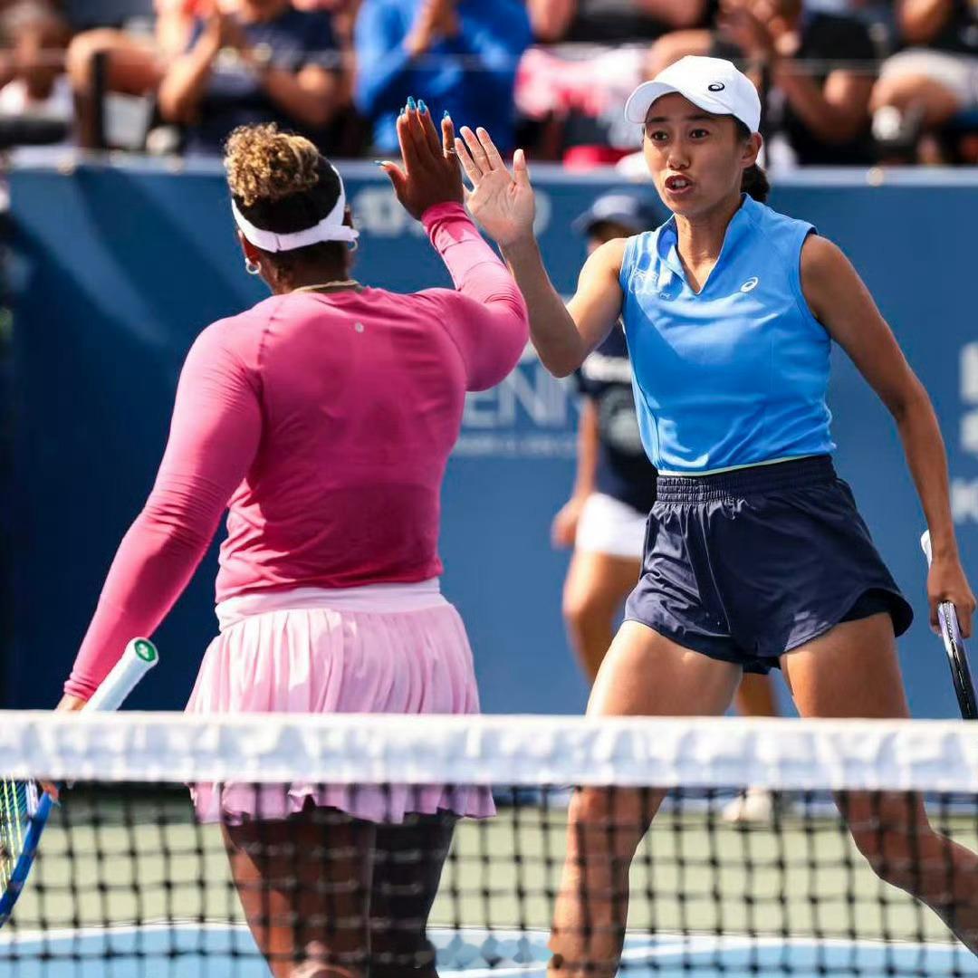 张帅组合淘汰大威组合张帅组合晋级华盛顿赛4强华盛顿WTA500双打张帅🇨🇳/
