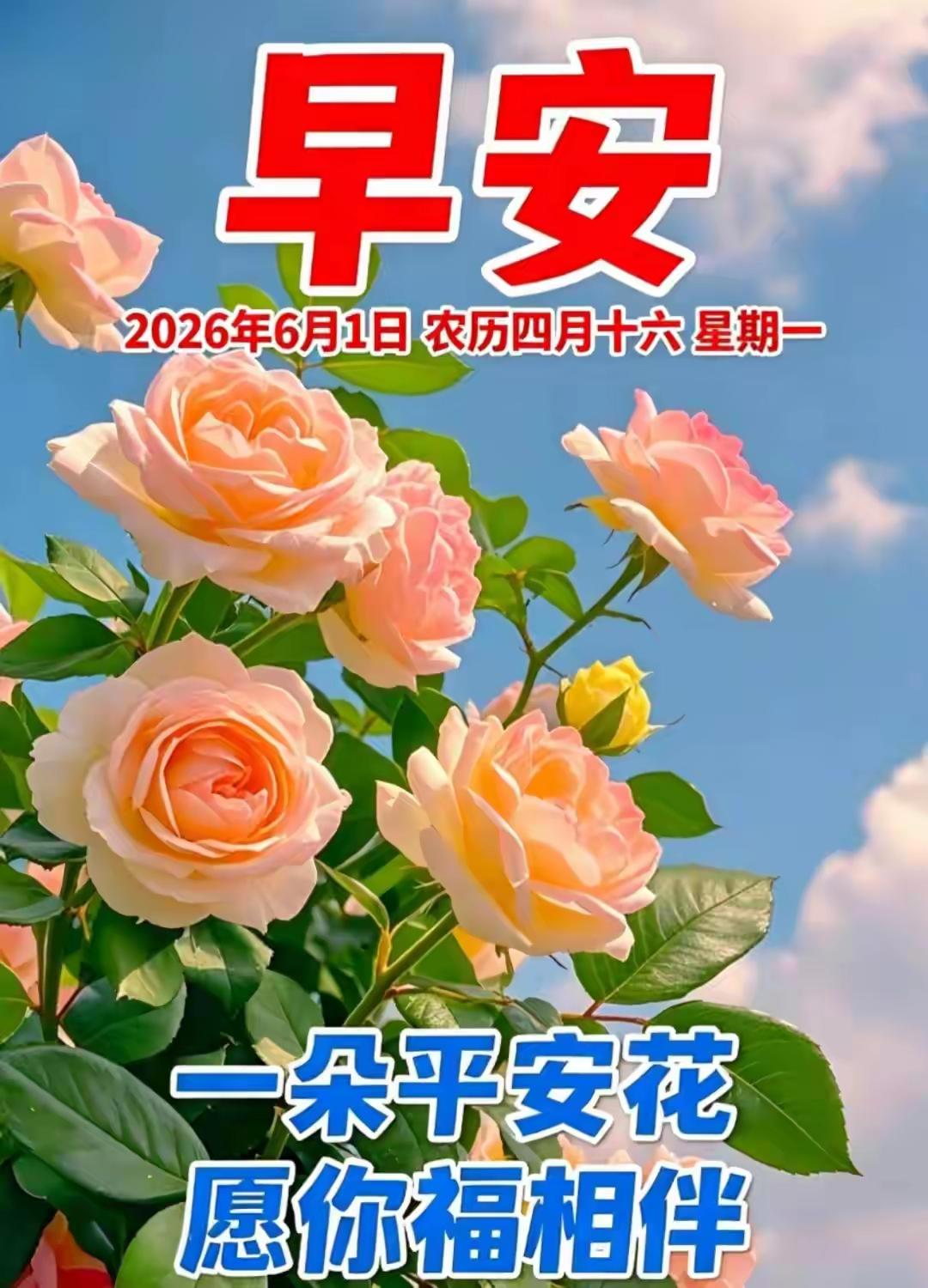 早安☀️今日六月一日，星期一，六一儿童节快乐～愿我们无论年岁几何，永葆一颗纯粹