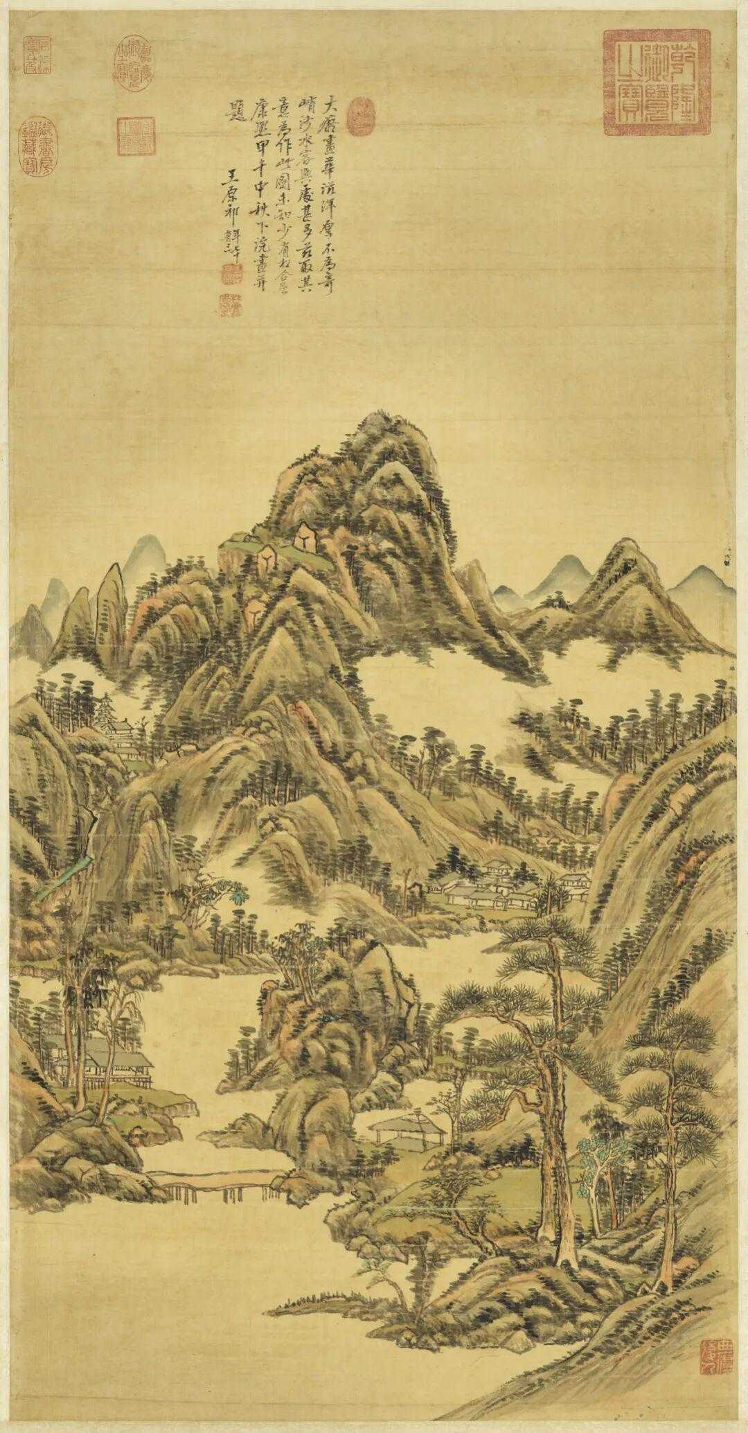 王原祁，明崇祯十五年(1642年)生，清康熙五十四年(1715年)卒。字茂京，号