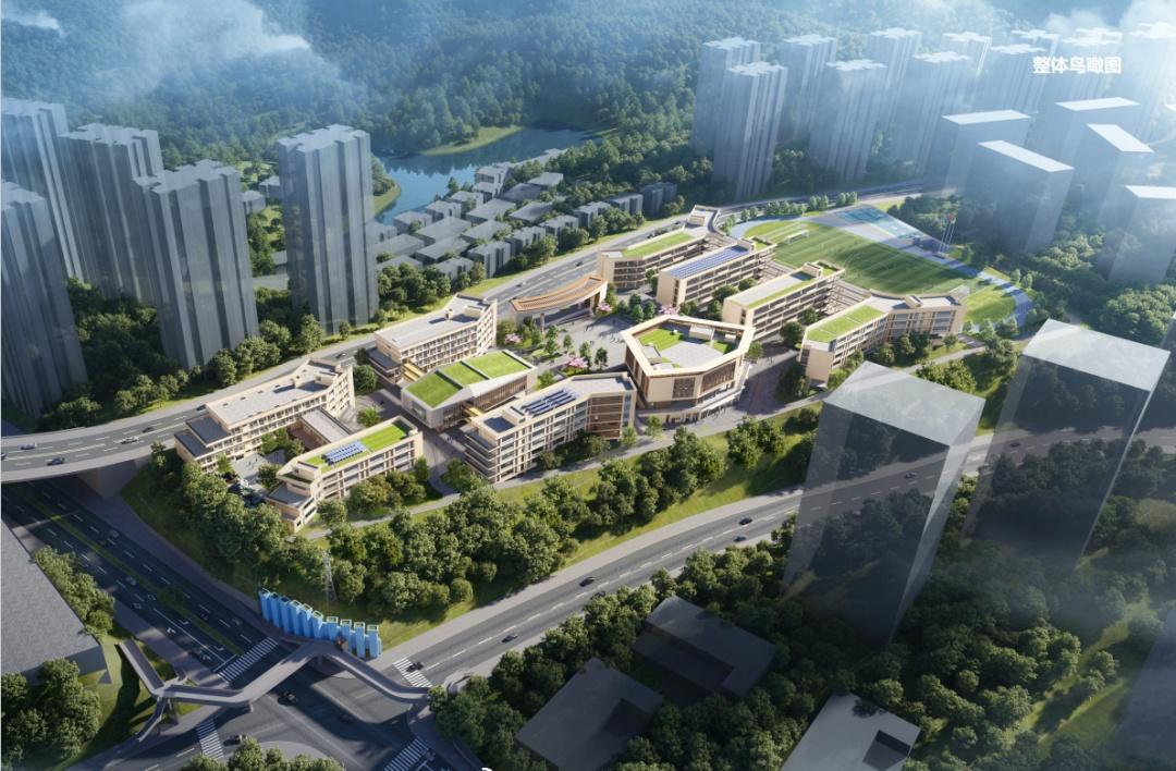 【重庆两江巴蜀星湖中学项目首栋封顶】江小妹打探到，近日，重庆两江巴蜀星湖中学项目