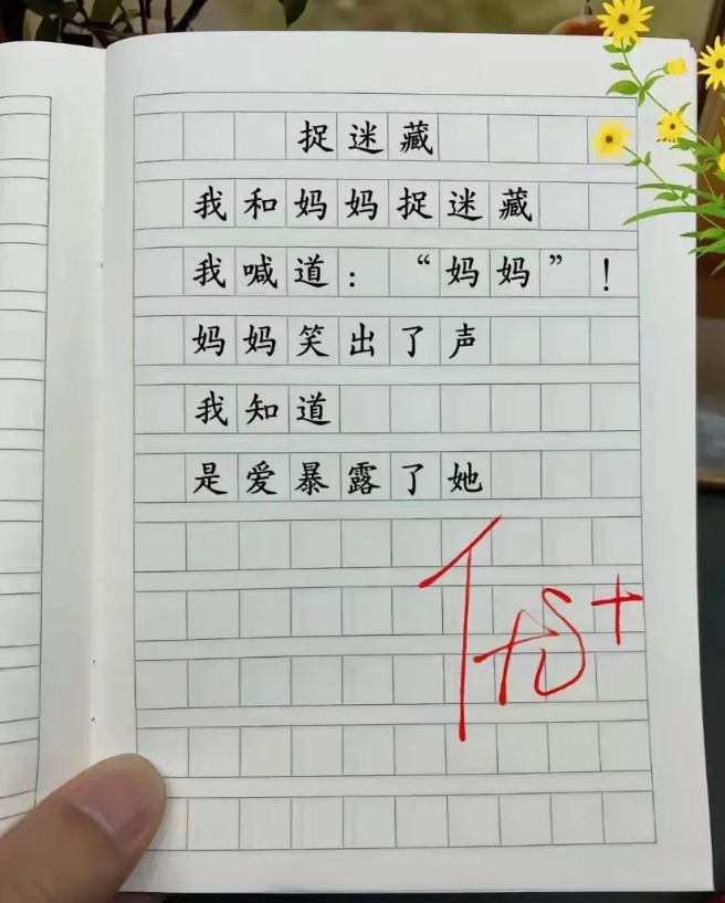 这是我见过最短，也是最优秀的作文。