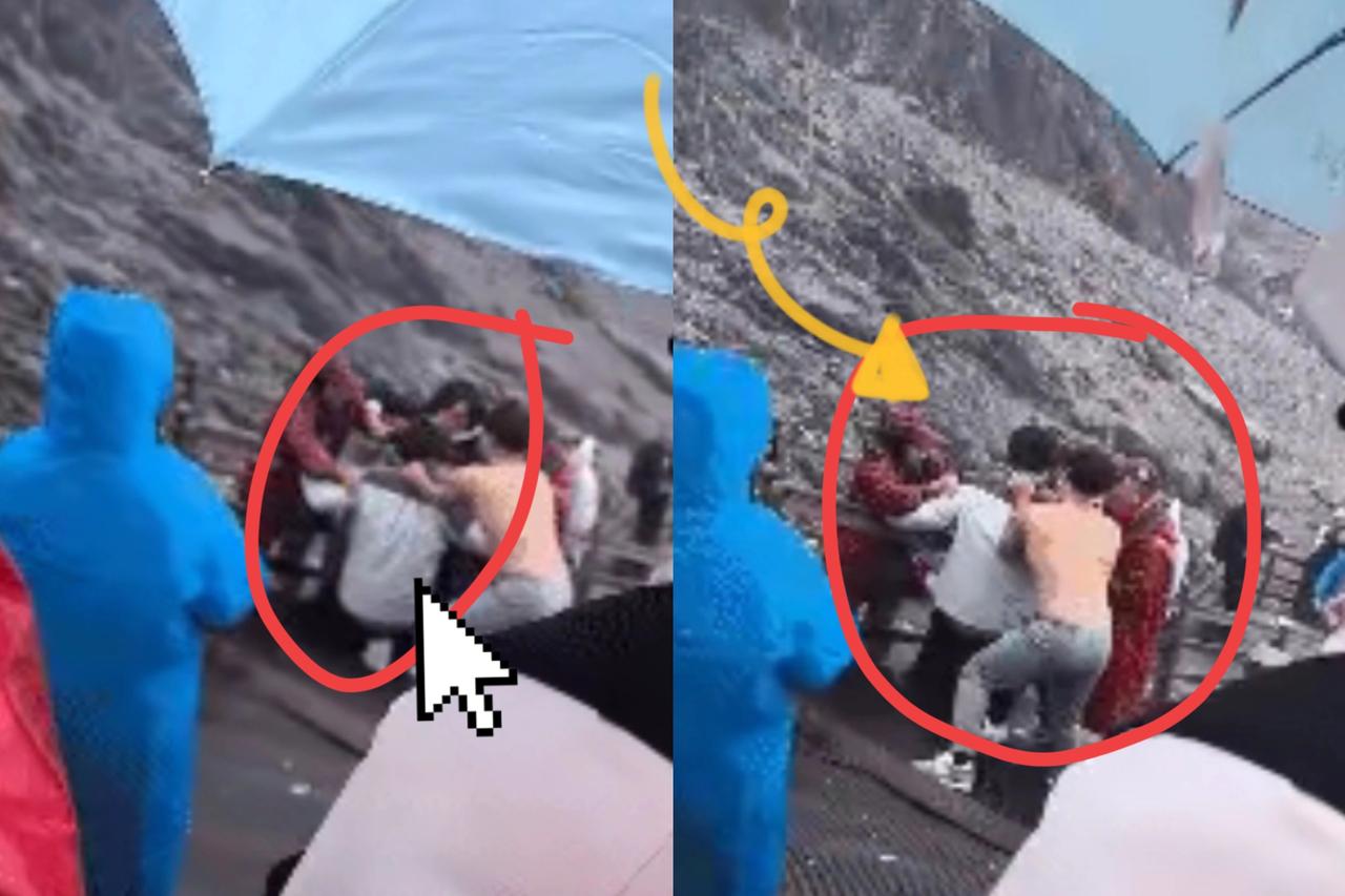 雪山之巅变“战场”！玉龙雪山4600米海拔上的闹剧，看完真让人捏把汗！白衣