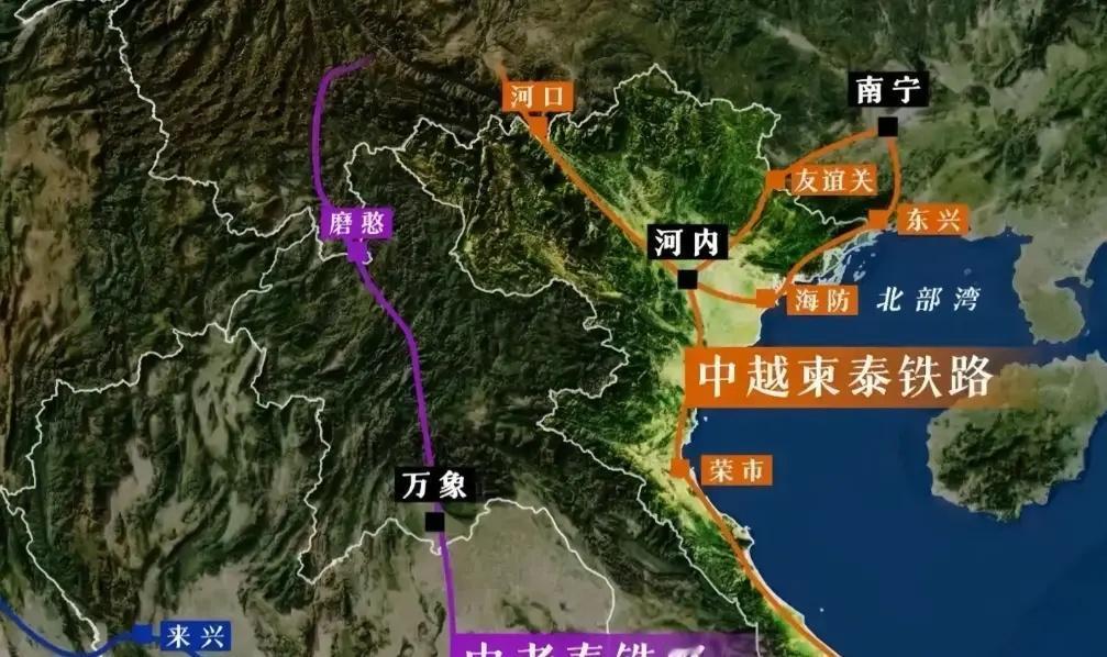 越南急疯～上路，中国平陆运河分蛋糕。越南砸这30亿，买的是标准轨接入权，更是不被