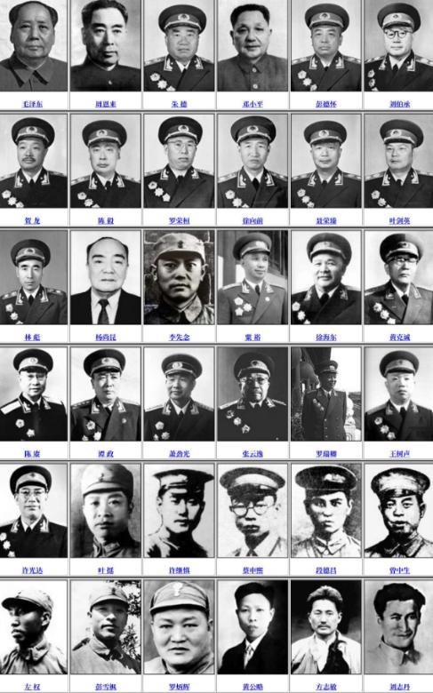 如果在1949年新中国成立之际，评选三十六位军事家（包括十一位牺牲或病逝的叶挺等