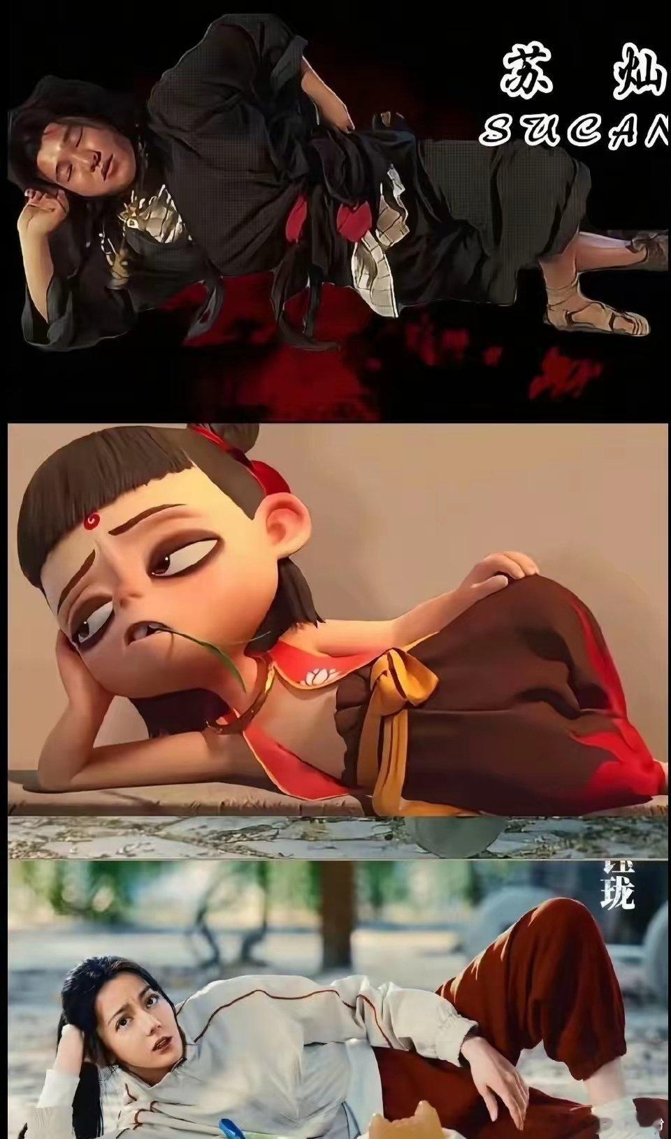 反差感拉满！迪丽热巴功夫女足片场cos哪吒灵动出圈《功夫女足》片场花絮曝光，迪丽