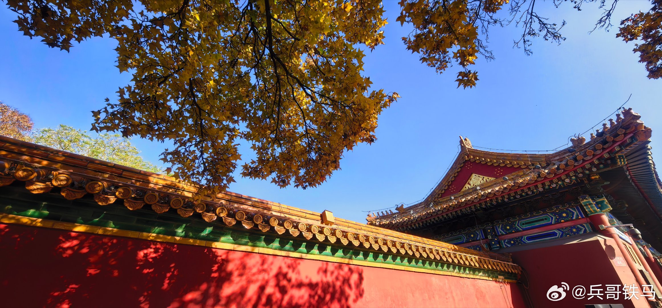 景山公园即景，天好人多景色新，登高尽览北京城  一起欣赏北京初冬美景摄影​​​