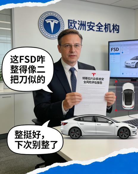 欧洲怼特斯拉FSD，俺觉得怼得没毛病最近刷着新闻，欧洲那安全机构直接把特斯拉F