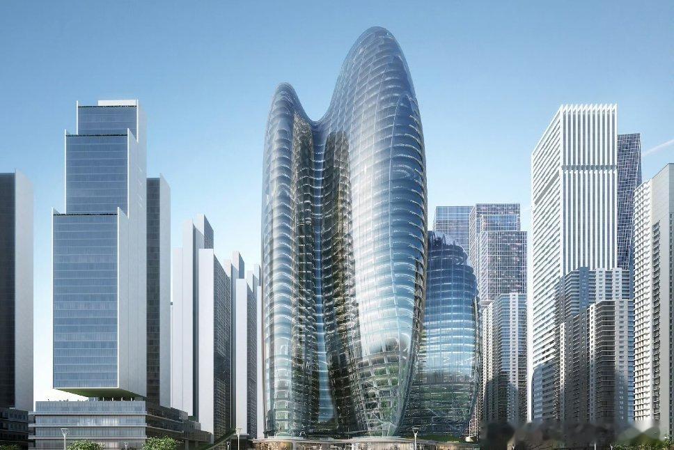 OPPO全球总部大厦（欧加大厦）70亿元，总建面约24.38万㎡，最高塔楼199.75米，地上38层