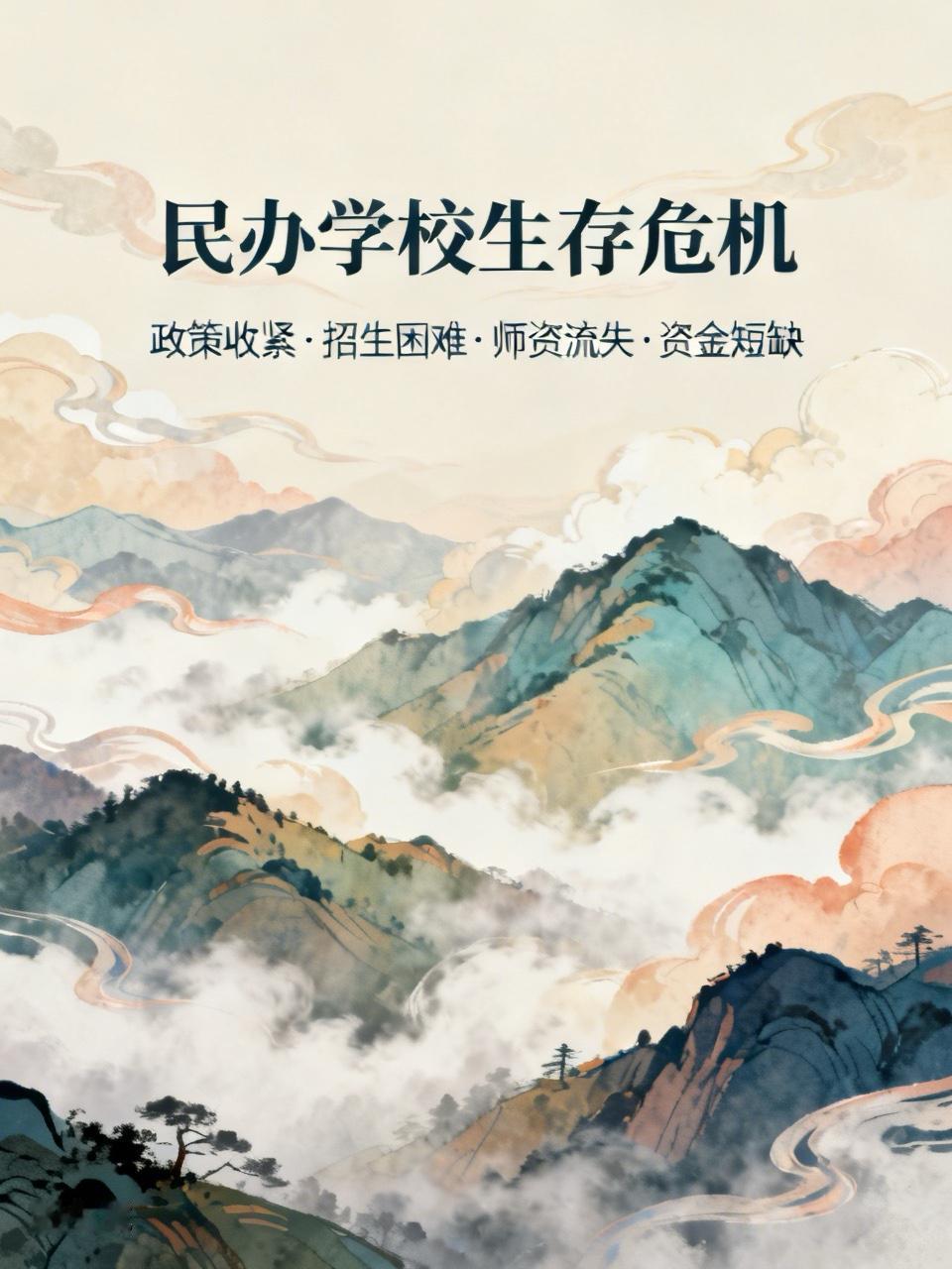 上个周日，和几个民办学校的校长聊天，大家都很发愁：政策卡得紧、学生招不满、老师留