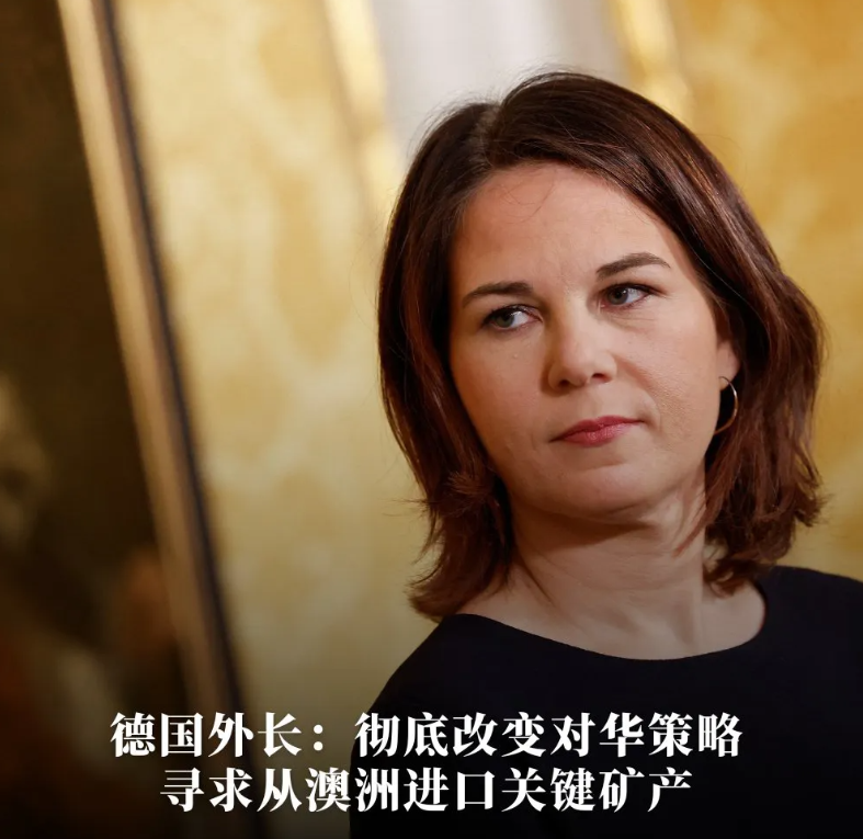 澳大利亚广播公司今天（5月6日）报道：“首次到访澳大利亚的德国外长贝尔伯克说，德