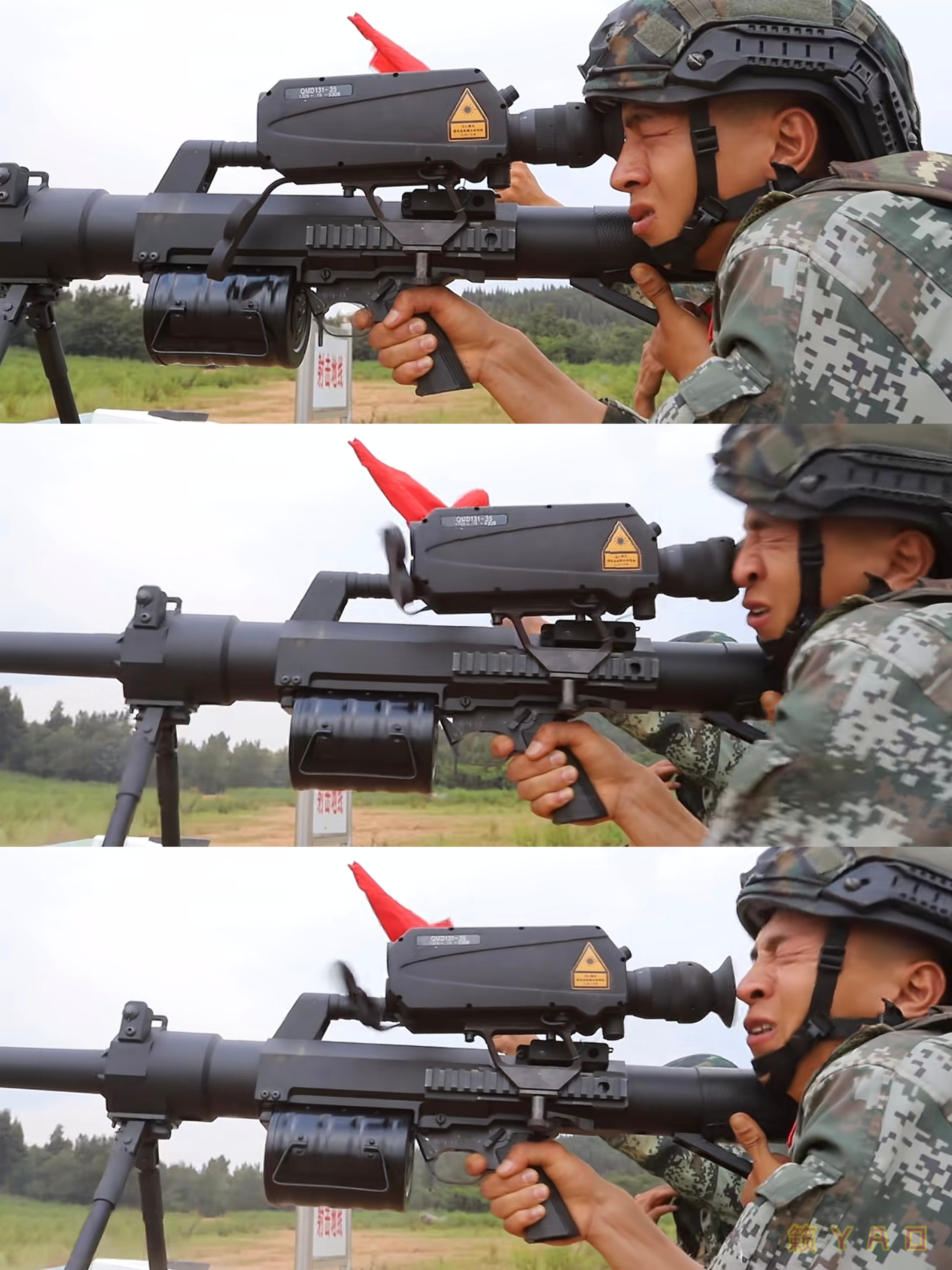 论131狙击榴后坐力和射手表情在射击前后的对应关系