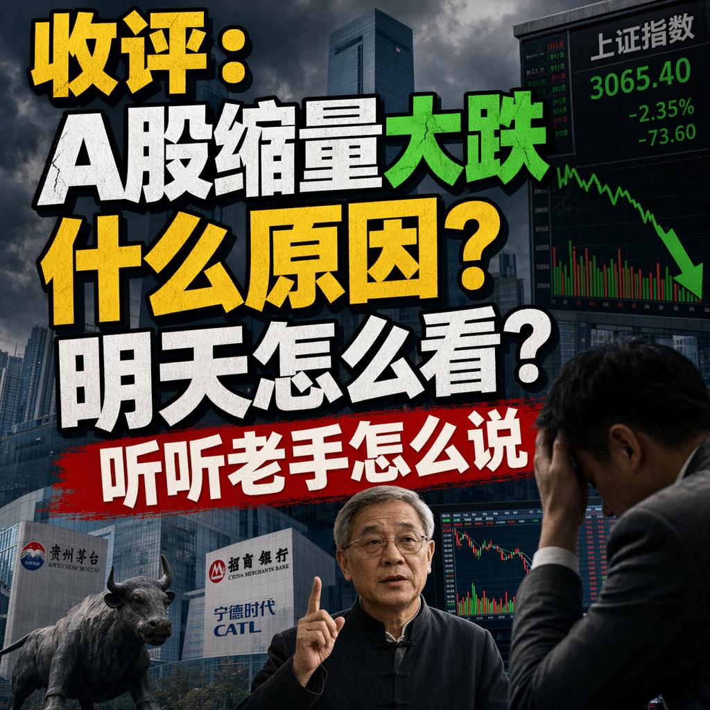很多人觉得成交量萎缩就意味着下跌快到头了，但今天A股的走势狠狠打了这个观点一巴掌