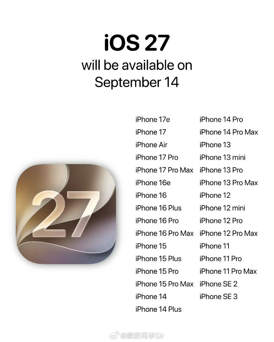 不盲目跟风首发！iOS27亮点在于底层调度优化，老机型流畅度有改善。但首发版本大概率暗藏续航、适配小