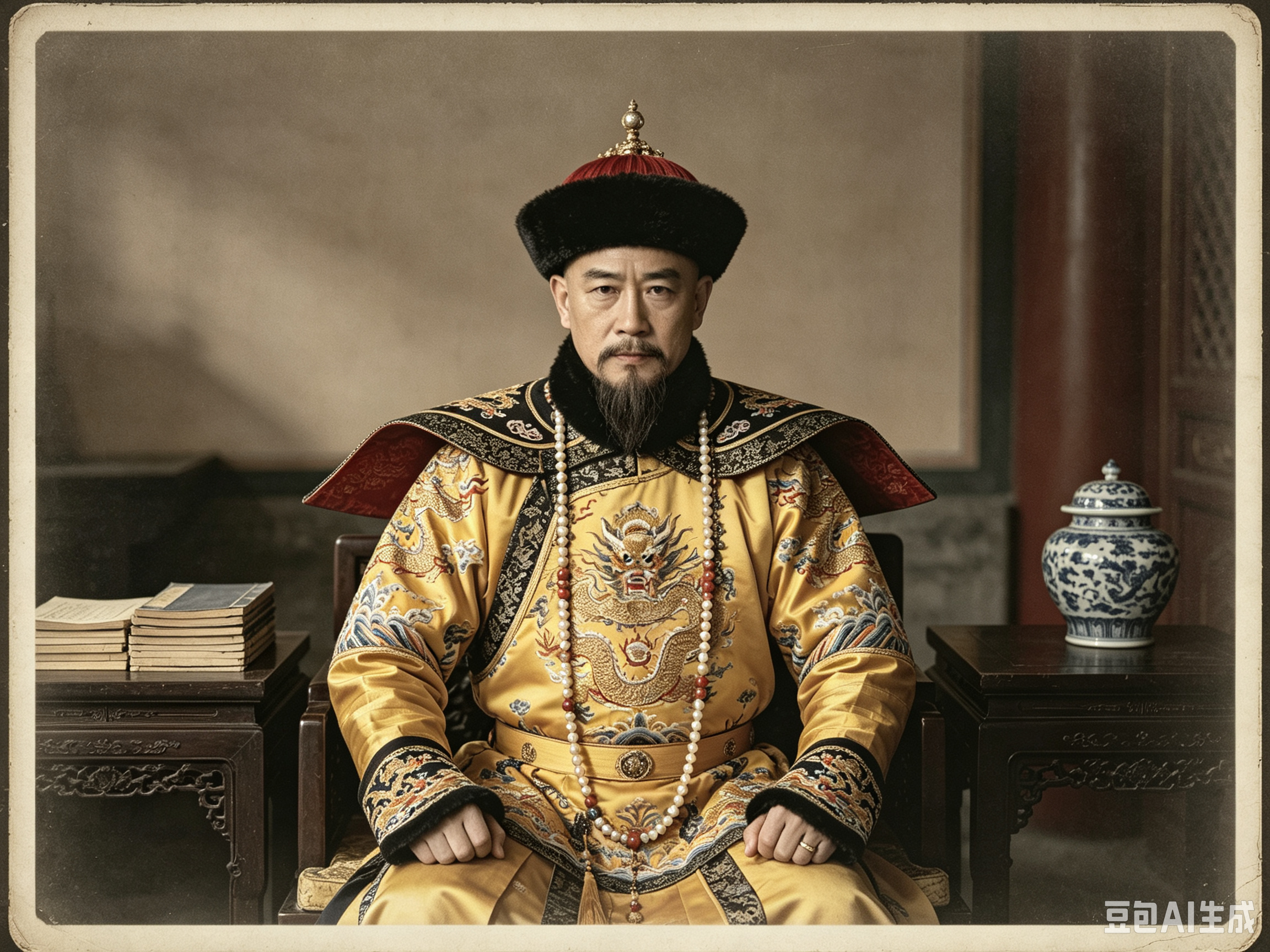 功过交织的盛世帝王：乾隆清高宗爱新觉罗·弘历，年号乾隆，是清朝第六位皇帝。他二十五岁登基，在位六十年