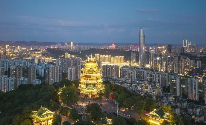 晚安，明天见！（图源@重庆市文化旅游委）