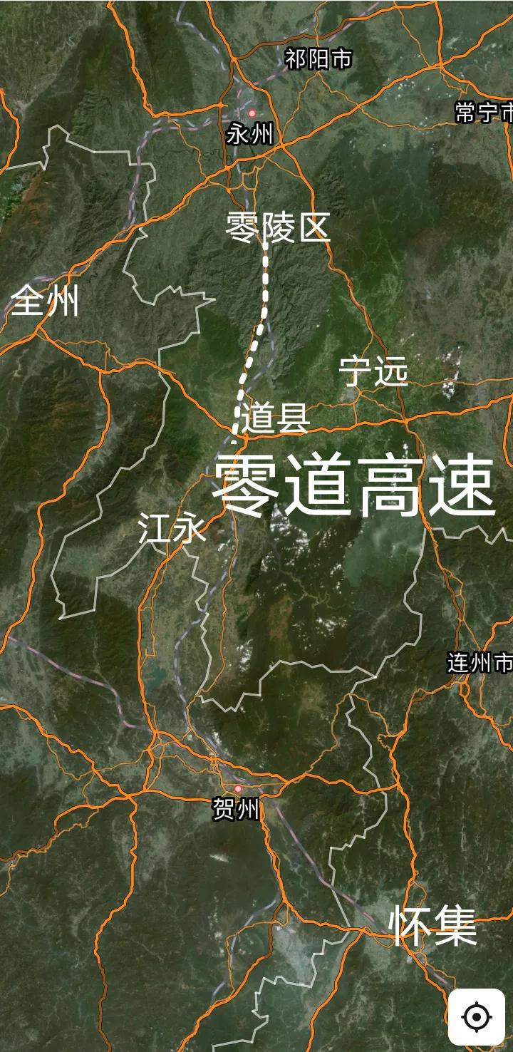好消息，永州零陵至道县的零道高速全长约2公里的何家特大桥已经双幅贯通，重点工程紫
