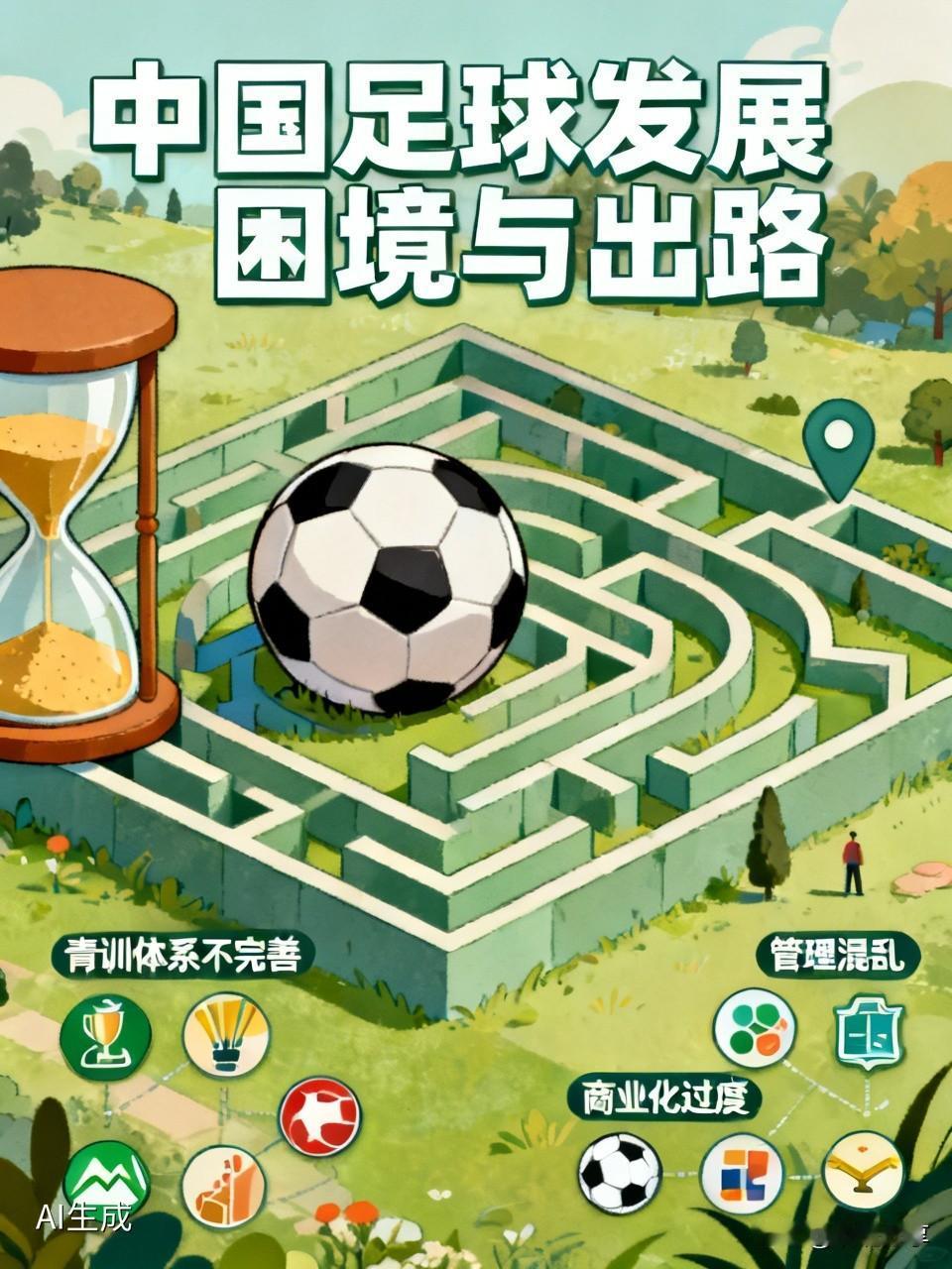 中国足球成绩不佳，需从多方面探寻根本原因。青训体系不完善是关键因素，许多有天赋的