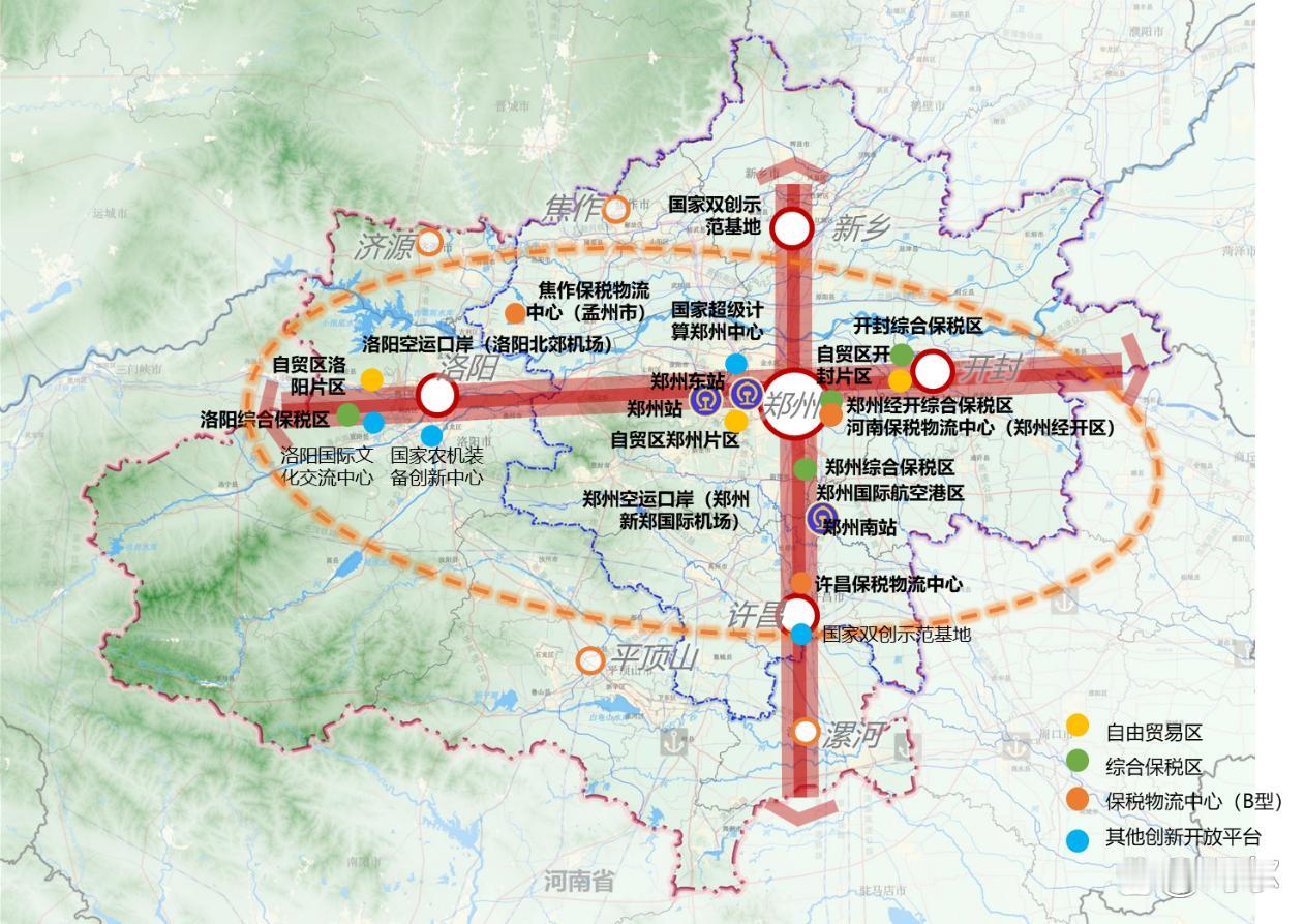郑州都市圈1+8不假，但核心依然是这几个城市！郑州都市圈从过去的1+4升级到1