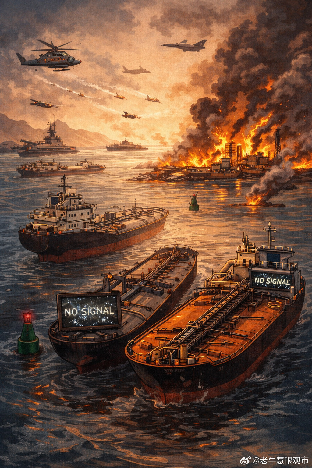 多家公司暂停石油通过霍尔木兹海峡霍尔木兹海峡骤然“刹停”：油轮集体放慢至零，油价