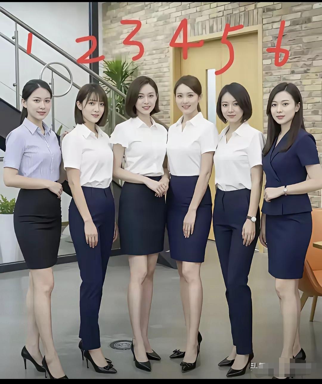 六位女孩是闺蜜，个个都是大美女，身材高挑有颜值，若你选谁当女秘。