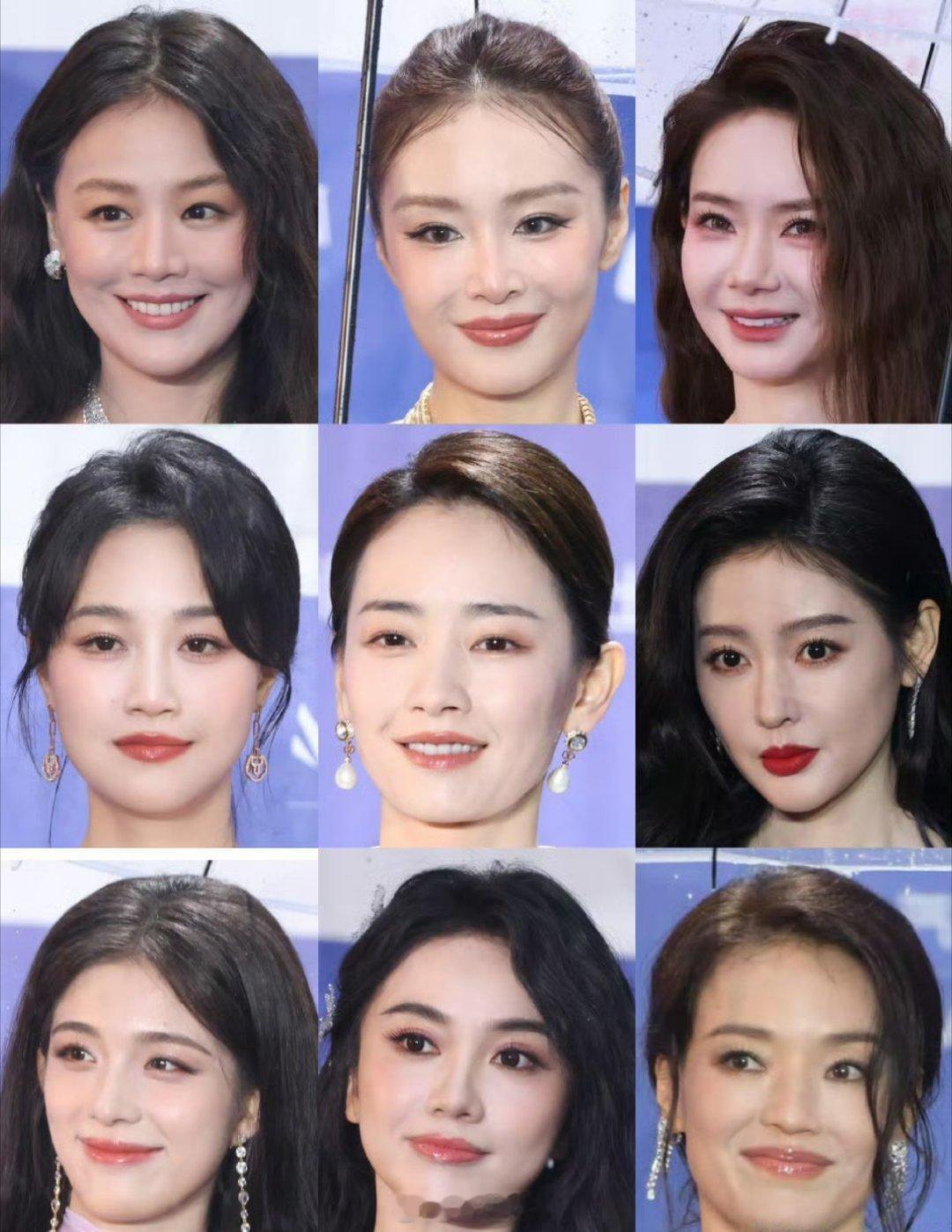 北京国际电影节开幕式红毯的女明星怼脸生图来啦，客观评价一下，谁的状态是最耐打的那