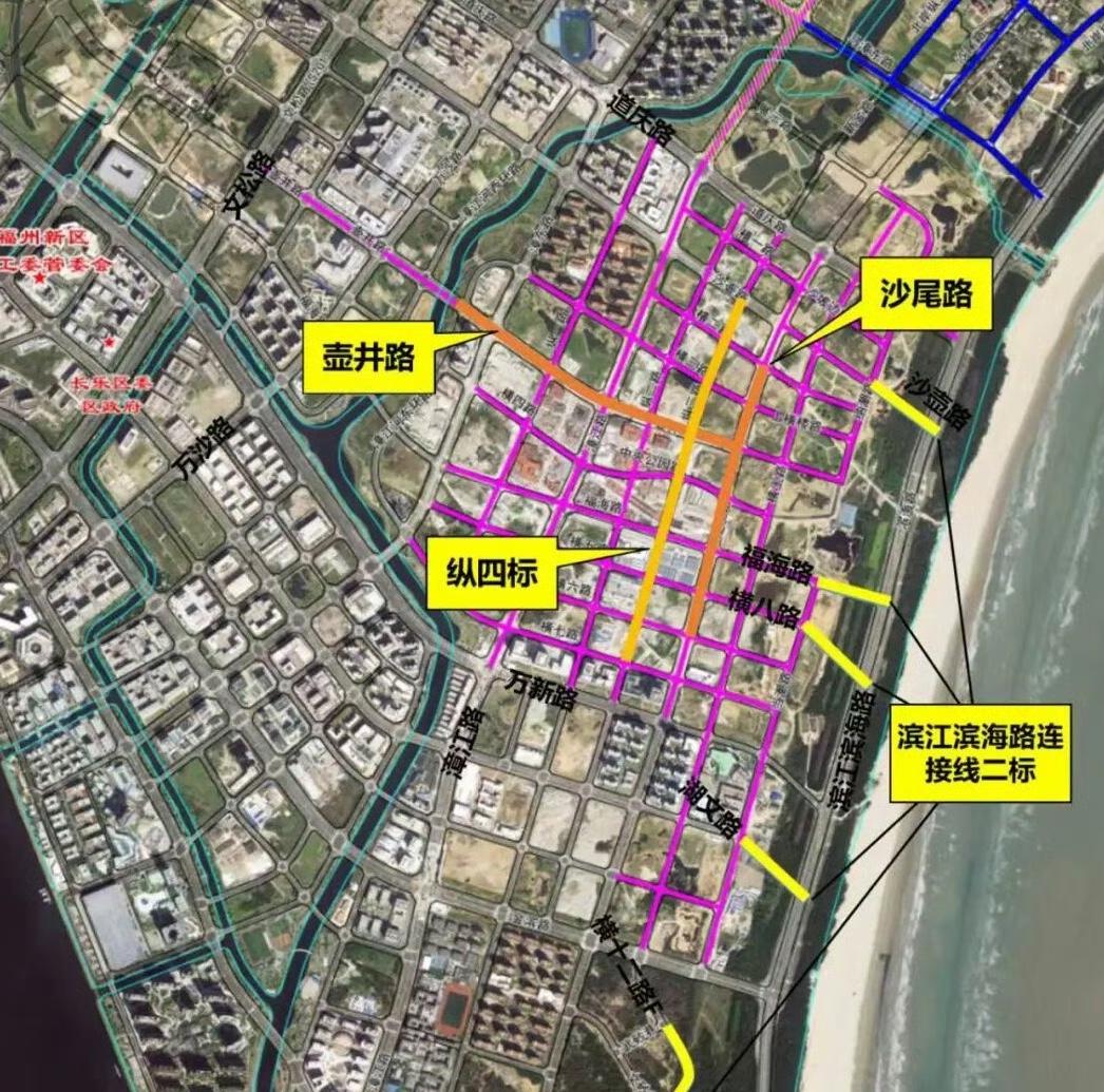 滨海新城CBD路网福州身边事