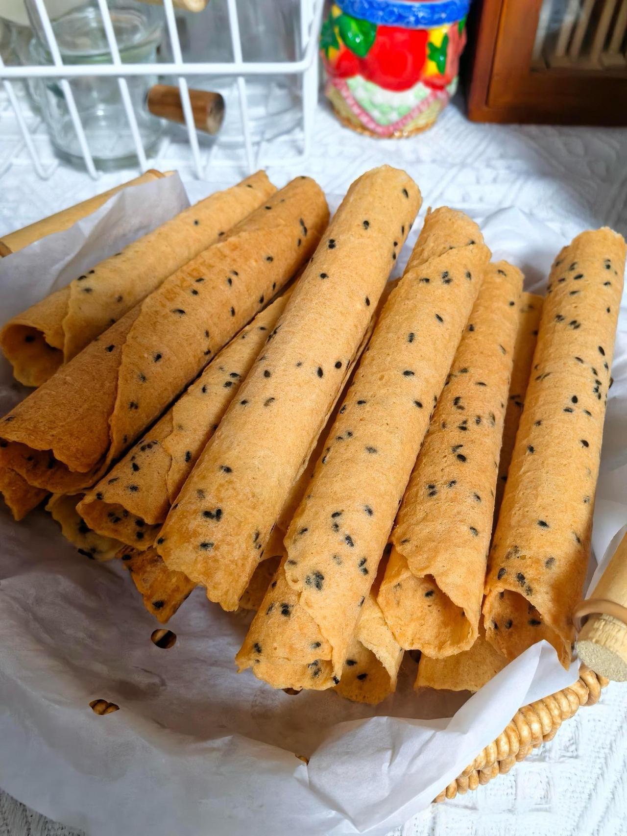 这个蛋卷太好做了成功