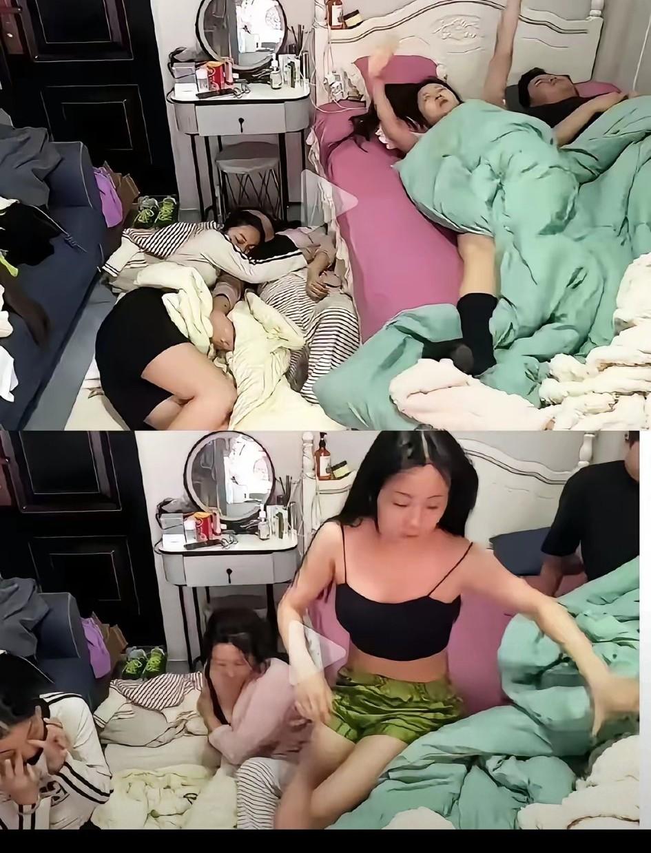 一男三女合租，为了生活，共同在一个屋檐下居住。有网友赞叹：真是羡慕这个男的，这