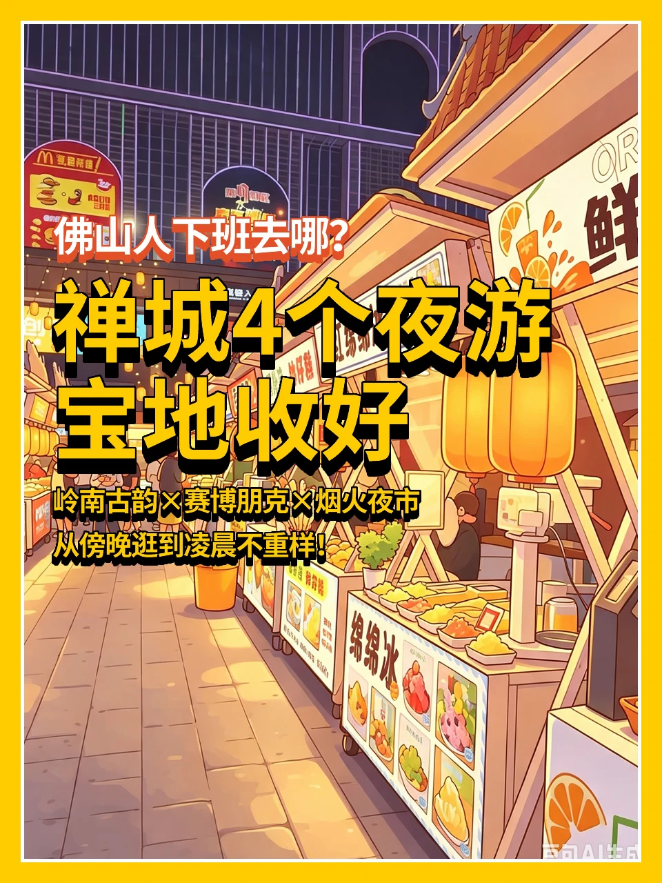 佛山人下班去哪？禅城4个夜游宝地收好