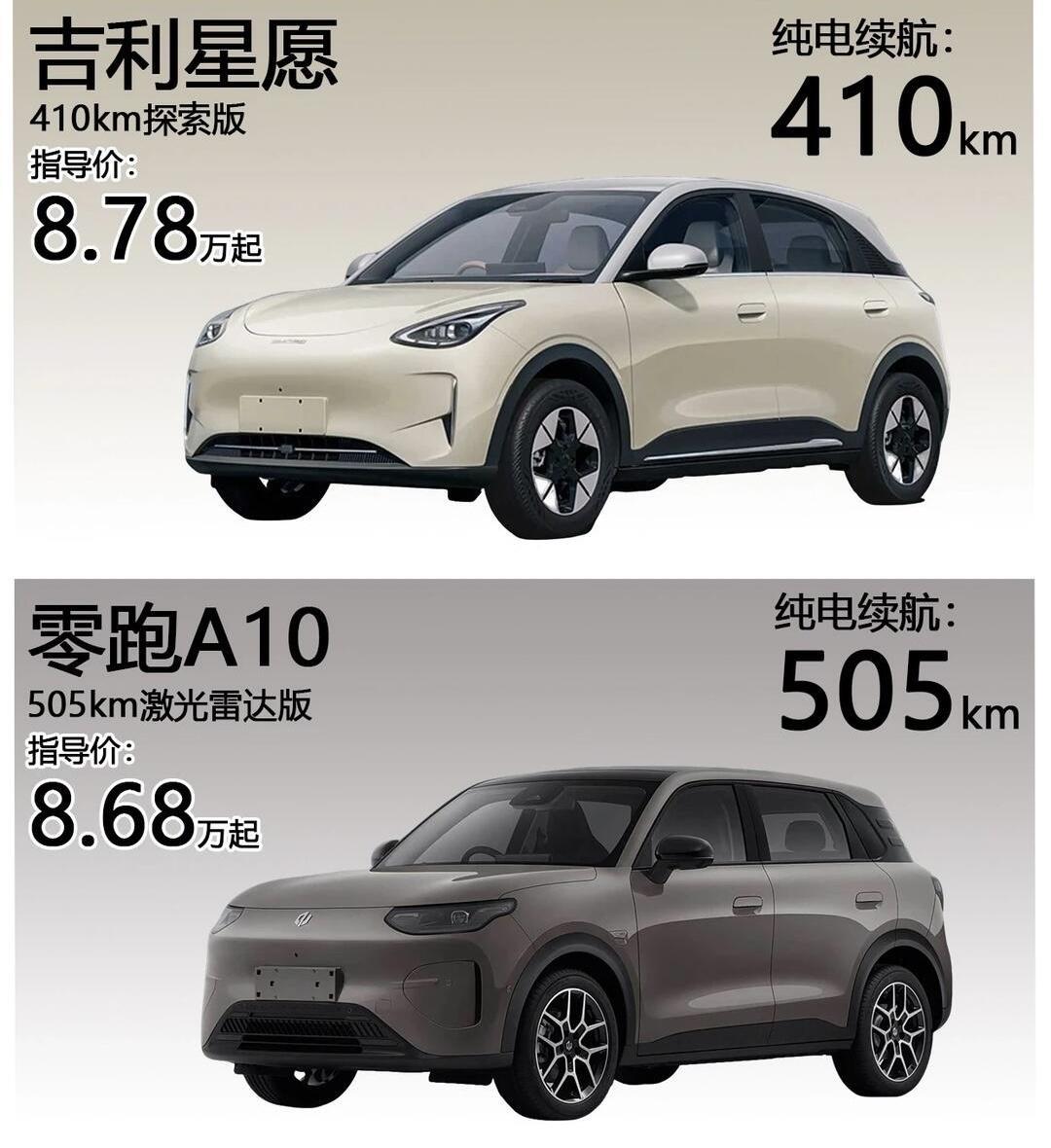 零跑这一波简直是对吉利星愿骑脸输出都知道零跑是价格屠夫没想到这一次直接掀地板