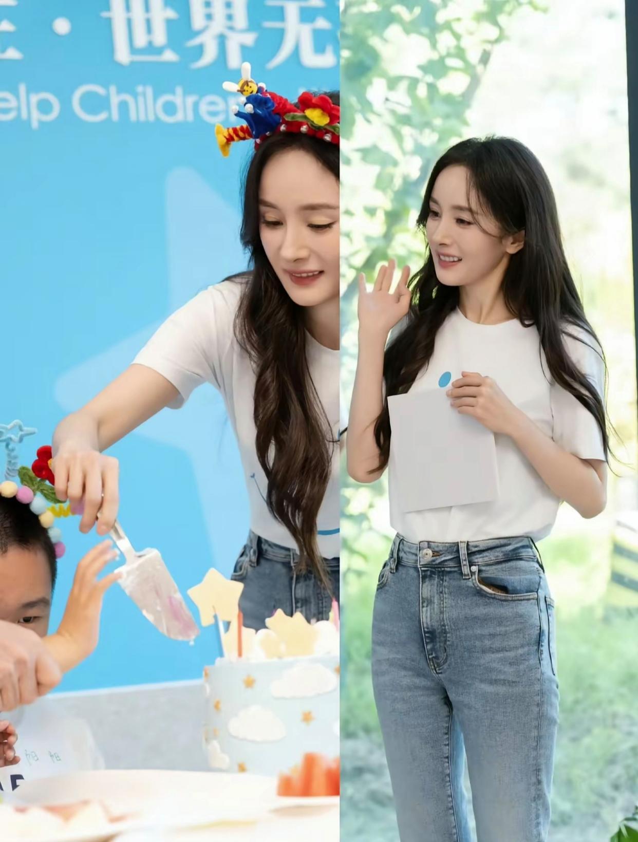 终于明白，39岁的杨幂为什么能在这条路越走越远——面对“拒绝”她的小朋友，她竟能