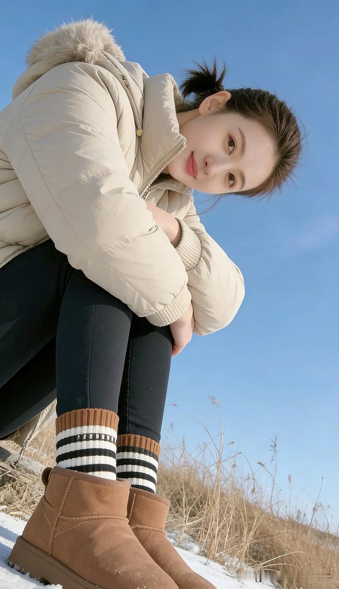 冬日的暖阳下……