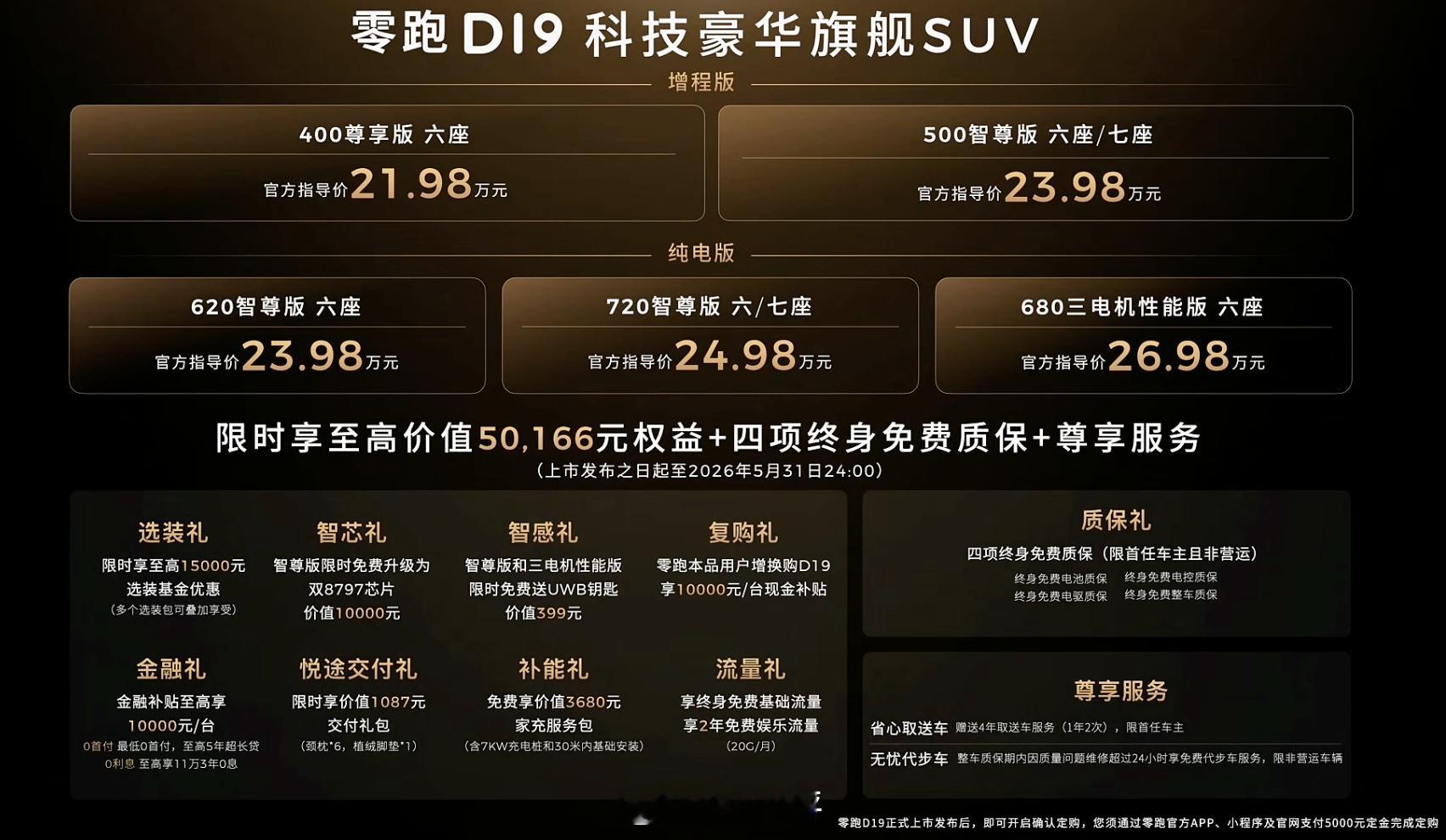 零跑D19价格来了！D19增程版400公里纯电六座版：21.98万500公里纯电