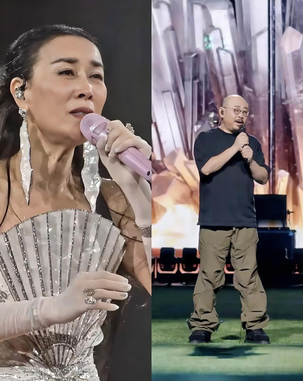 那英这场演唱会，​如果非要和刀郎比较，​别的不好说，但是她很明显赢的一点是比刀郎多了很多捧场助阵的朋