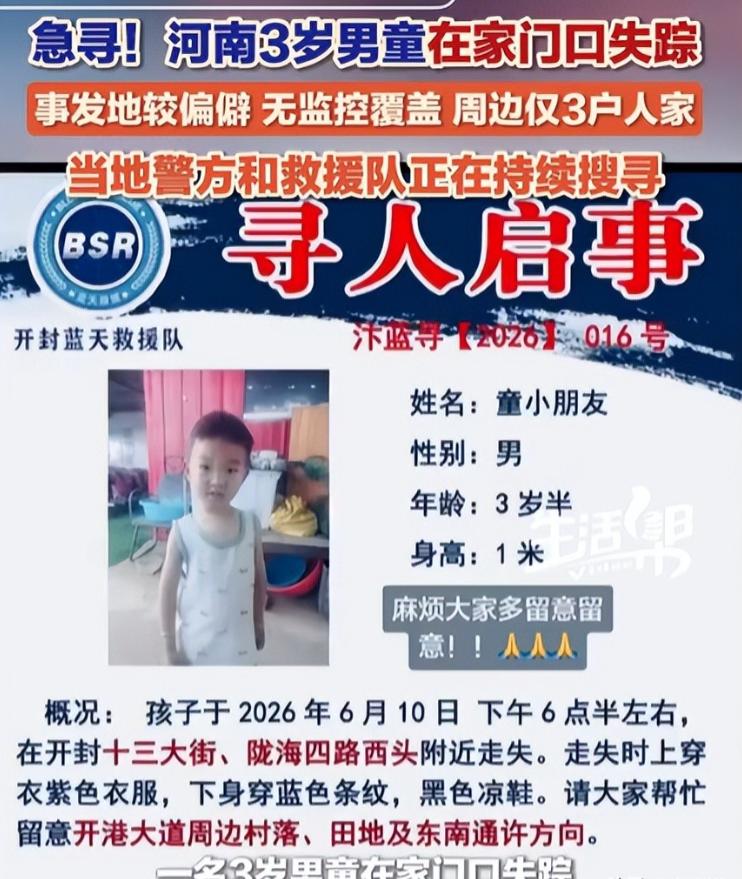 3岁男童凭空失踪！关键线索曝光！奶奶口供疑点重重，果然有蹊跷6月10日，傍晚