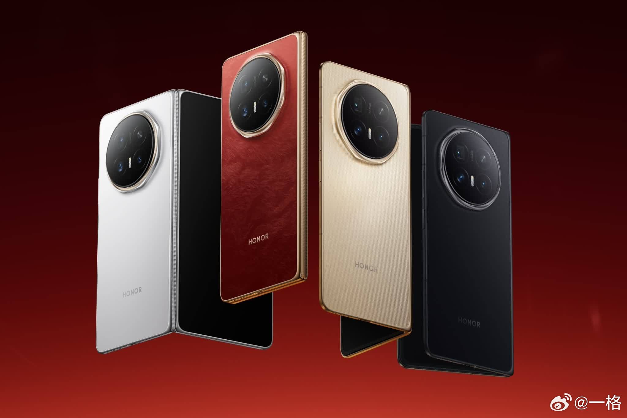 正在老外那发布的荣耀MagicV6，超级顶配还超级薄，折叠形态仅有8.75mm