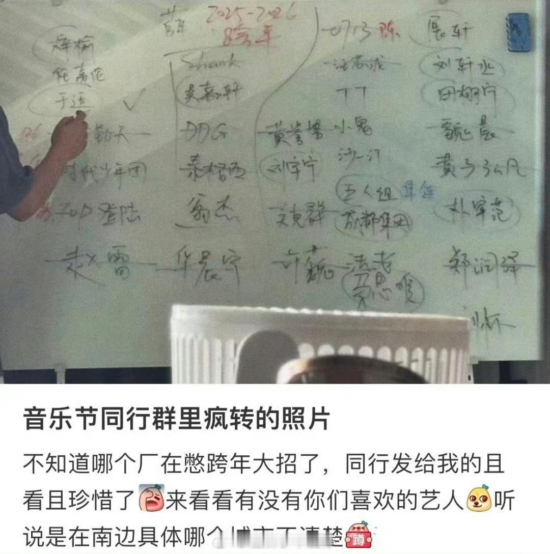 现在已经开始准备跨年邀请名单了？​​​