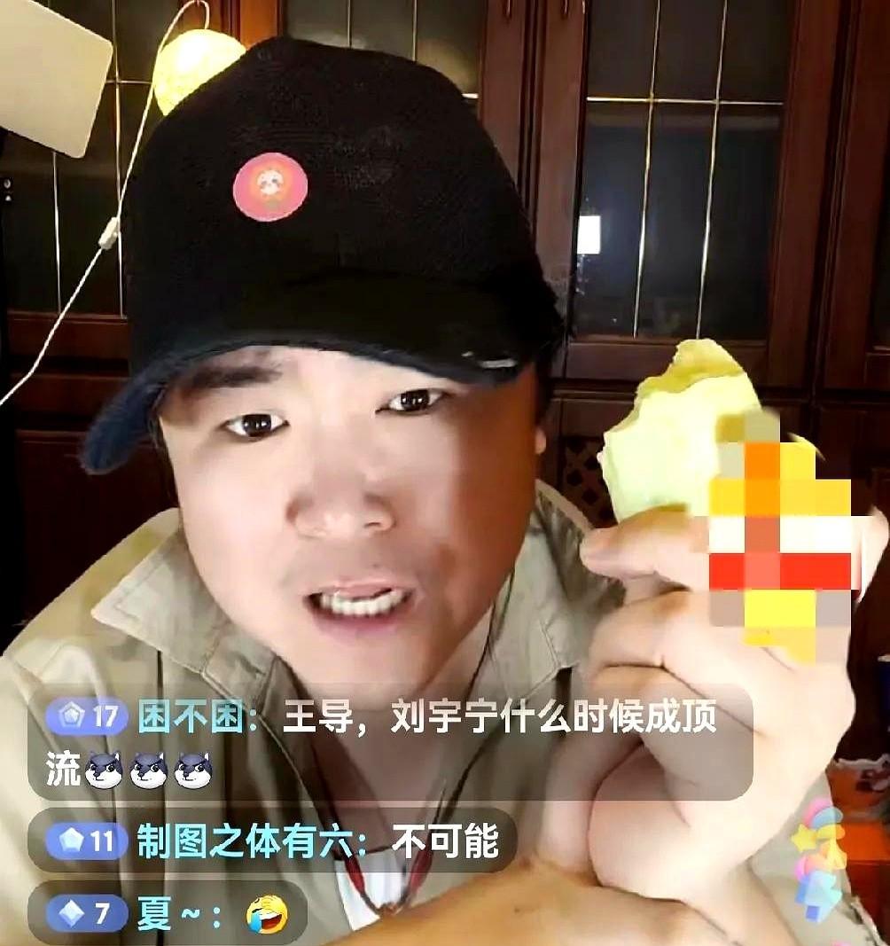 直播间一导演说刘宇宁永远都成不了顶流。别说，这导演的话有点意思。他说刘宇宁现