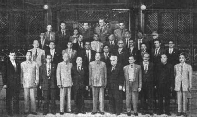 毛年谱1959年10月5日下午，在中南海勤政殿会见巴西、阿根廷、古巴、