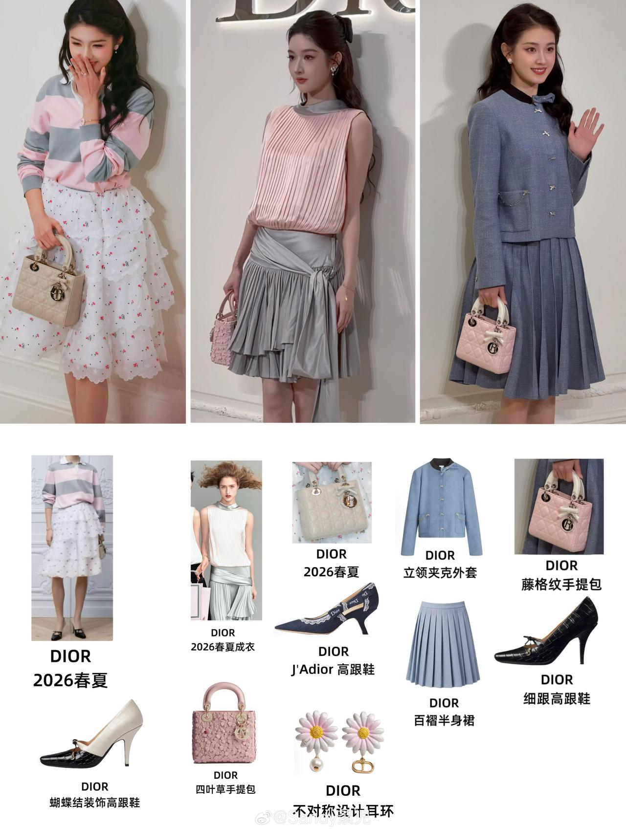 王玉雯郭宇欣艾米今日份活动穿搭同款，三人都好甜好美，太养眼啦。