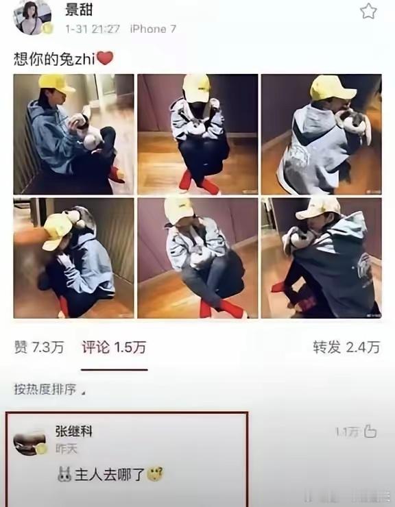 看了景甜和张继科的对话聊天截图，我发现:景甜喜欢被重视，不是当主人，就是妈妈。她