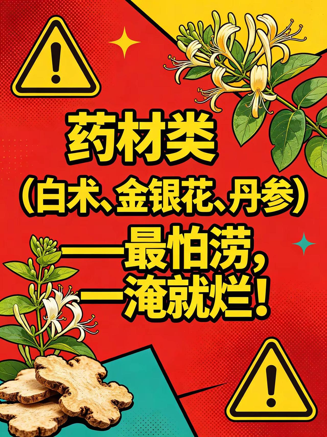 药材种植最怕涝，一淹就烂！。药材种植白术金银花