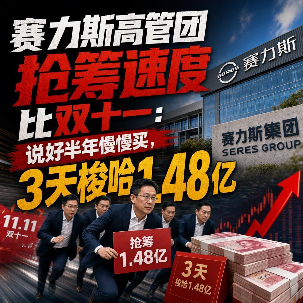 很多人以为“慢慢买”的增持公告就是走个过场，做做样子。但赛力斯这帮高管，用3天