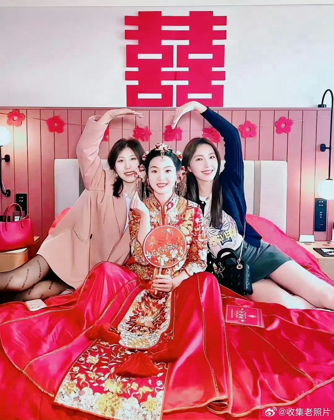 黑衣服伴娘，有点喧宾夺主吧？