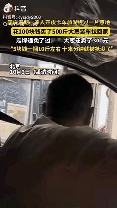 “万万没想到！”高速收费口，皮卡车窗缓缓降下，收费员扫了眼车厢里的500斤大葱，