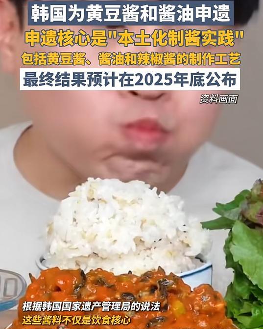 “脸皮真厚！”韩国继申遗饺子成功后，又要申遗酱油、辣椒酱和黄豆酱，申请结果将在2