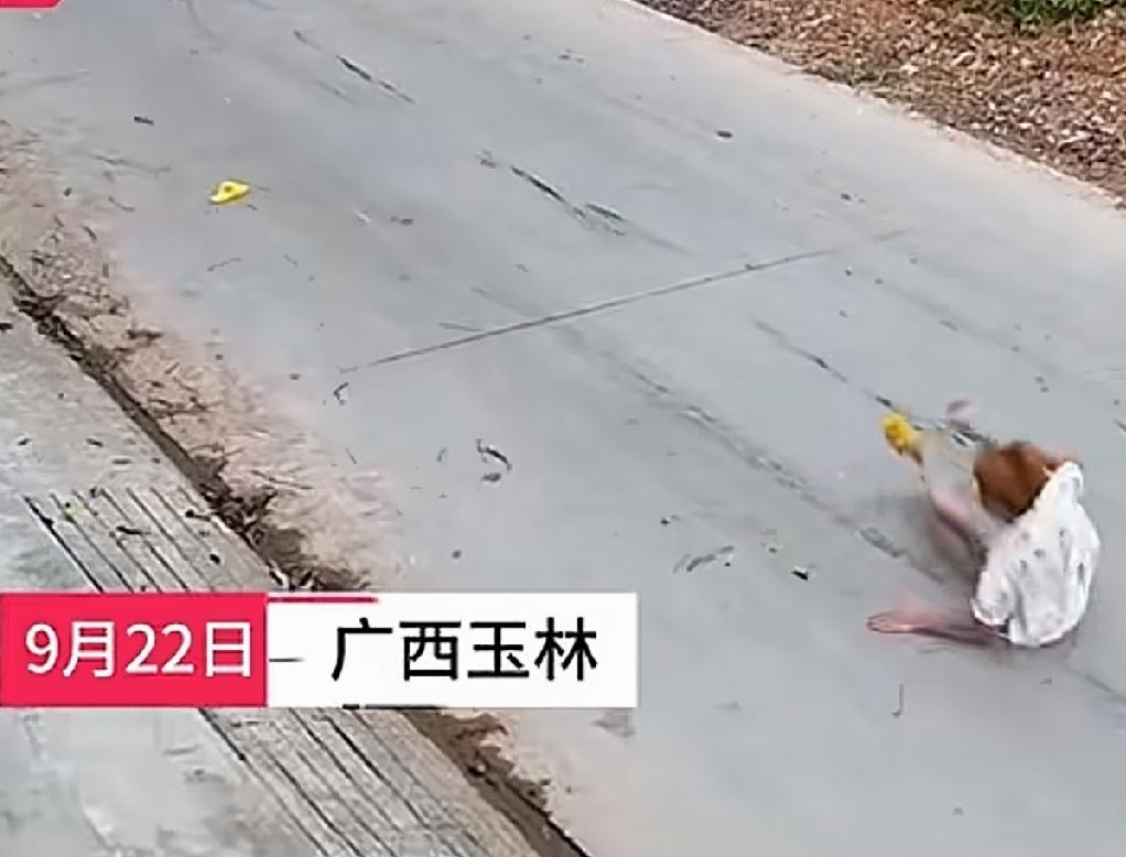 9月22日，广西玉林。一辆摩托车发出巨大的轰鸣声，住在路边的王先生，发现一名十五
